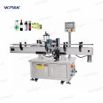 Automatický etiketovací stroj s lineárnymi nálepkami na kovové plechovky