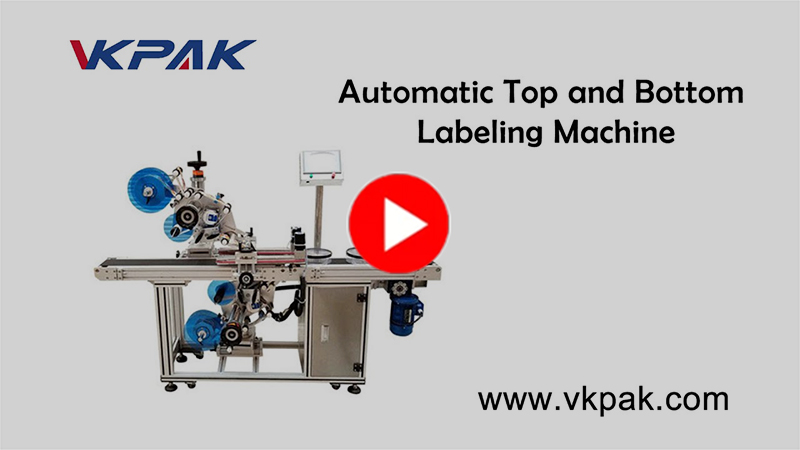 Automatický horný a spodný etiketovací stroj
