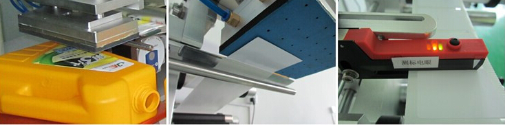 Vrecká s hubicou Poloautomatický stroj na označovanie plastových vrecúšok na plochý povrch