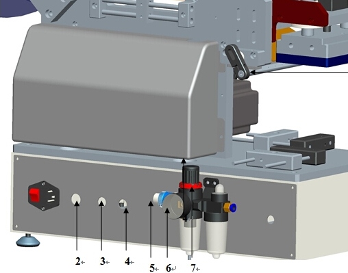 Vrecká s hubicou Poloautomatický stroj na označovanie plastových vrecúšok na plochý povrch