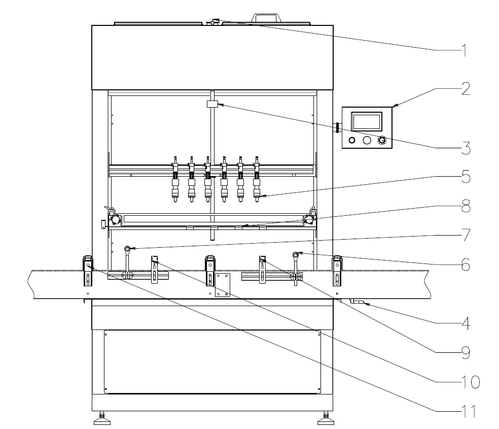 drawing of overflow filling machines prepadové plniace stroje automatic.jpg