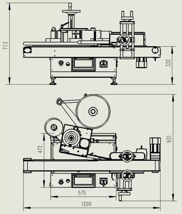 etiketovačka malé okrúhle fľaše.jpg