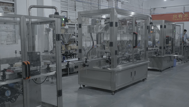 sypká prášková plniaca linka továrenská akceptácia.JPG