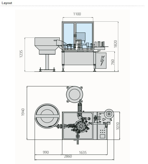 high speed syringe filling closer pharmaceutical equipment rozloženie plniaceho uzáveru.jpg