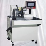 Poloautomatický napájací kábel Kábel Drôt Nálepka Flag Label Machine